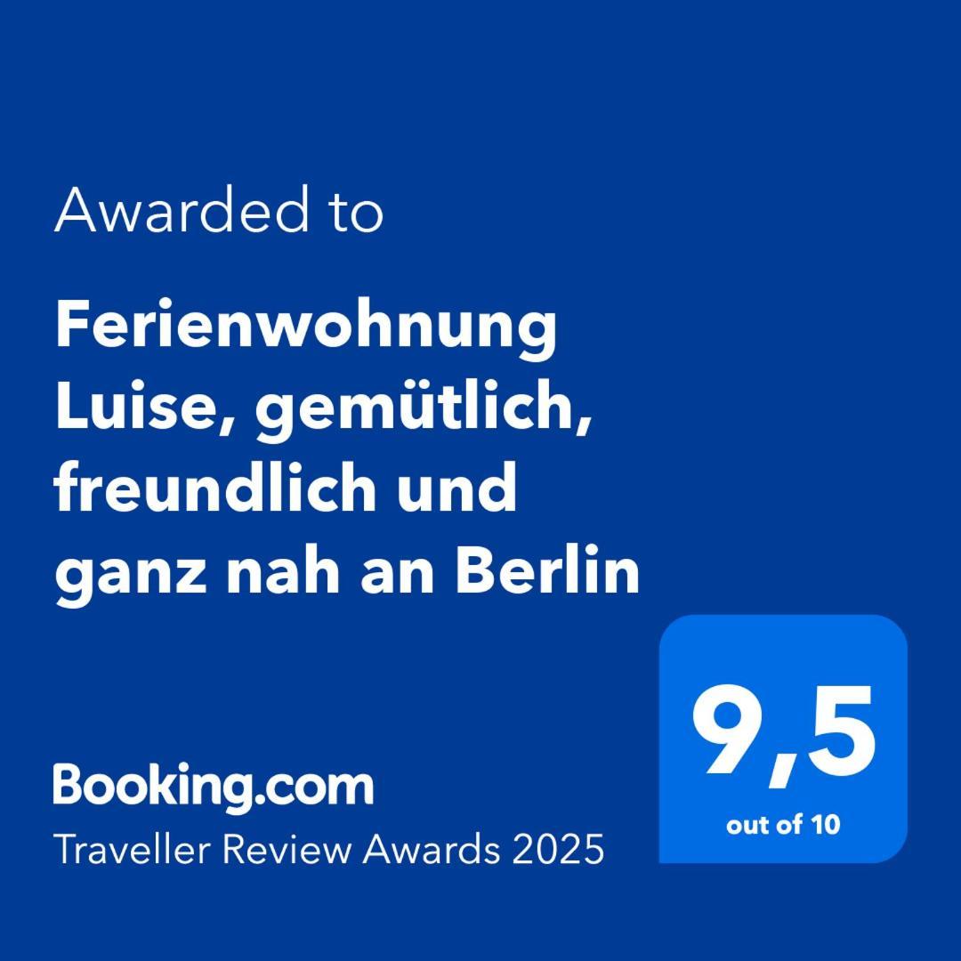 אורניינבורג Ferienwohnung Luise, Gemuetlich, Freundlich Und Ganz Nah An Berlin מראה חיצוני תמונה